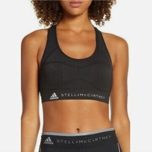 Adidas By Stella McCartney Black Sports Bra, Small